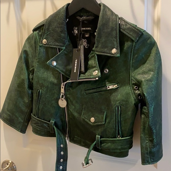 Coats | Diesel Crop Leather Jacket Xxs 